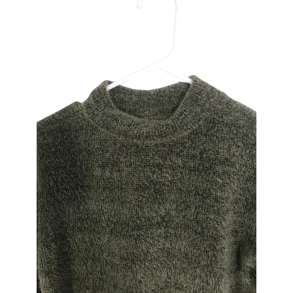 NWT Old Navy Plush Soft Sweater Girl's Sz M‎ 8 Fuzzy Mock Neck Long Sleeve